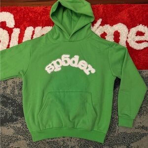 Sp5der Green Hoodie
